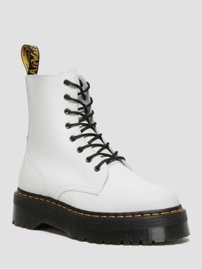 Dr. Martens Jadon Platform Boots White Size 6 (36.5)